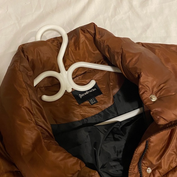 BROWN PUFFER JACKET - Picture 2 of 3